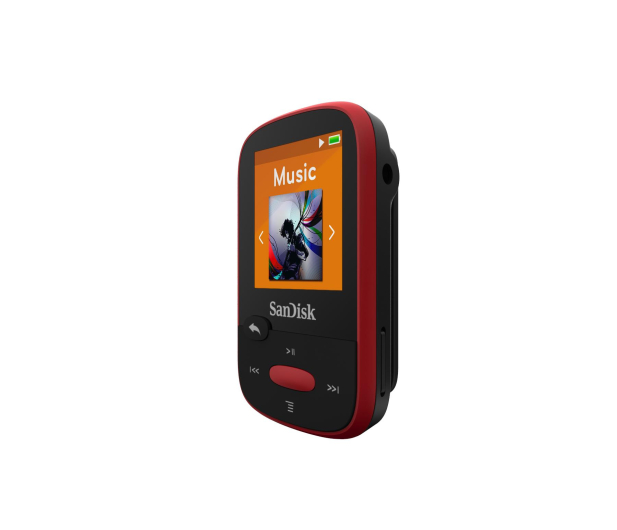 Sandisk Clip Sport 4GB Red (microSD, słuchawki, FM, LCD) - 173416 - zdjęcie 2